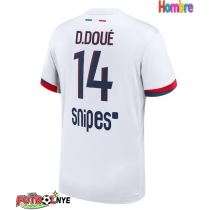 Camiseta Paris Saint-Germain Desire Doue #14 Visitante Equipación 2025-26 manga corta
